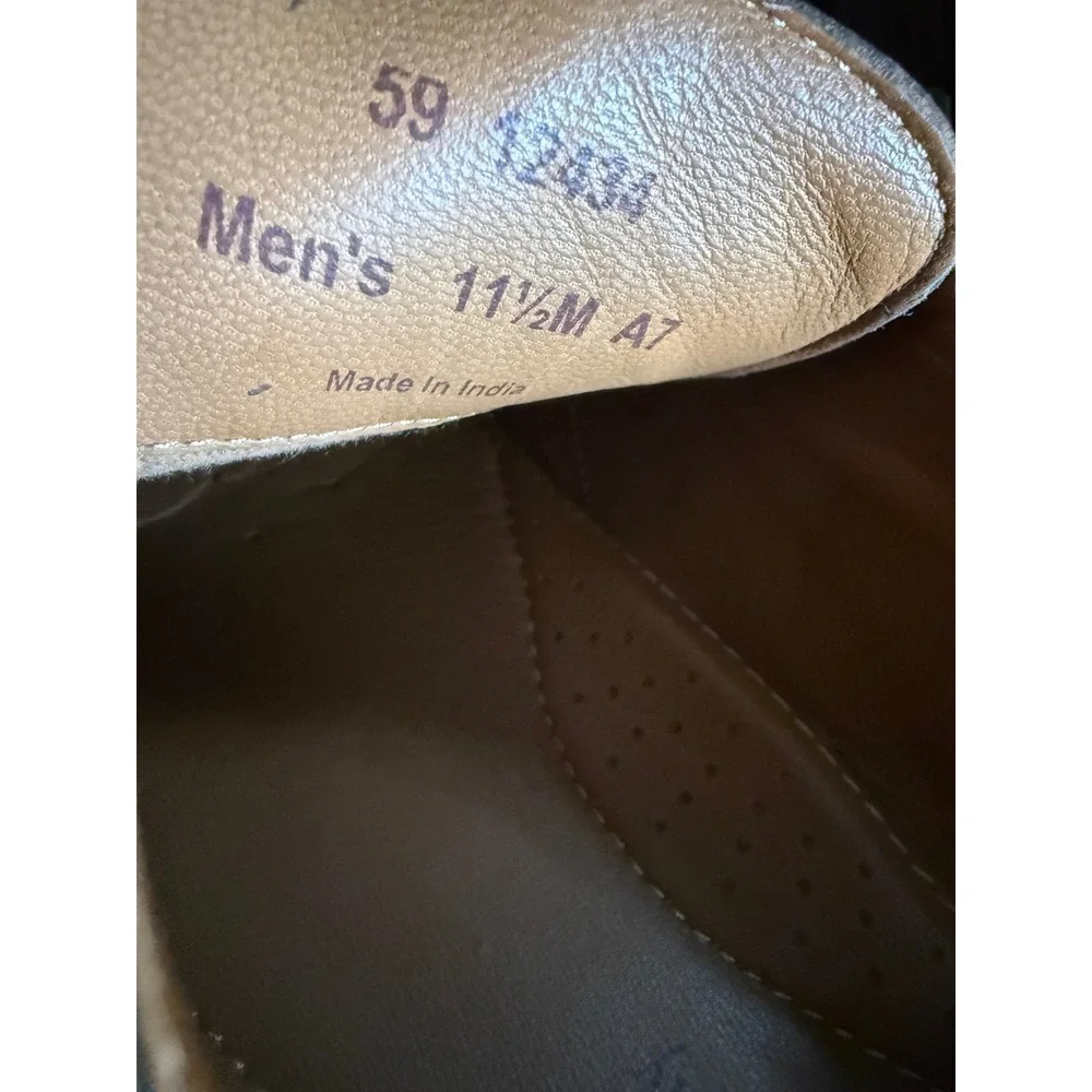 Johnston & Murphy Mens Tan Leather Double Monk Strap Brogue Shoes 11.5M